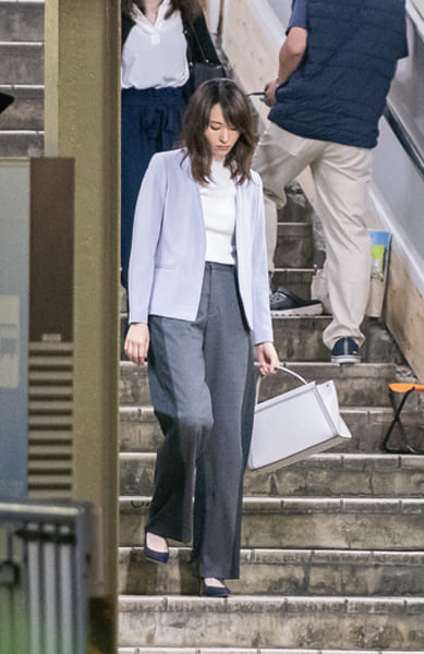 白ニットも映える撮影時の新垣結衣(2018年)