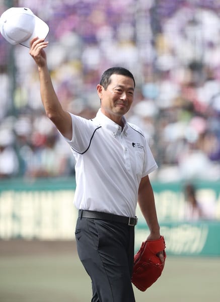 今夏の甲子園、レジェンド始球式に登場した桑田真澄氏（写真：時事通信フォト）