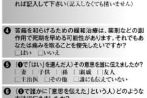 「尊厳死宣言」は逮捕恐れる医師にとっても「救い」となり得る