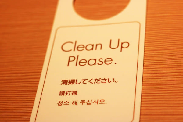 中国ではいくら高級ホテルでもルームキーパーに清掃は任せられない