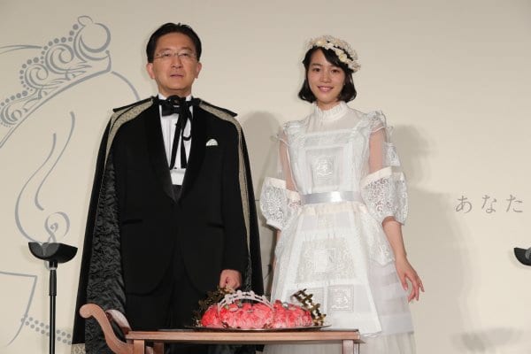 女優・のんと岩手県の達増拓也知事