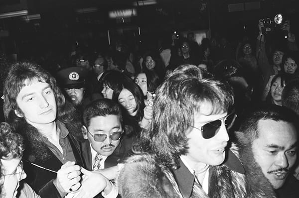 1975年の初来日。女性ファンの勢いはすさまじかった（Ph:Getty Image）