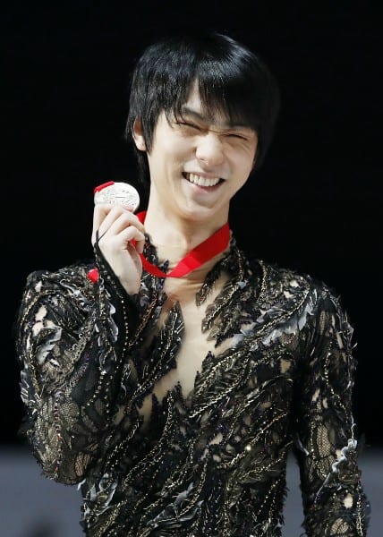 羽生結弦の満面の笑顔（共同通信社）