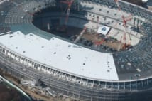 【定点空撮】新国立競技場 完成まであと11か月