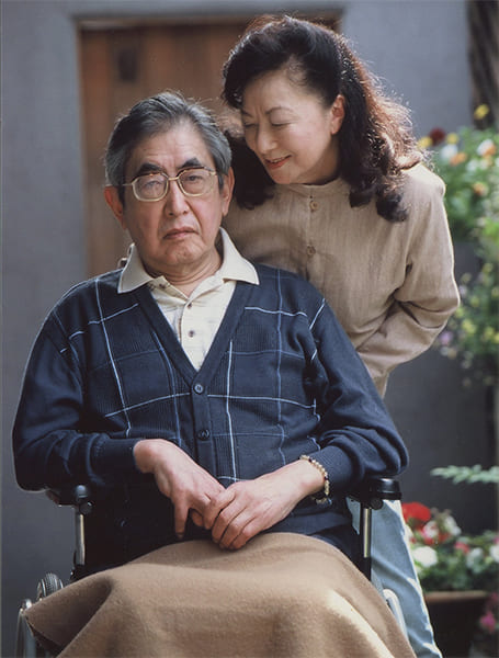 大島渚監督と妻の小山明子さん