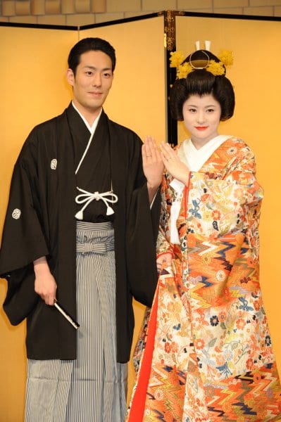 ふたりは勘三郎さんと同じホテルオークラ東京で挙式した