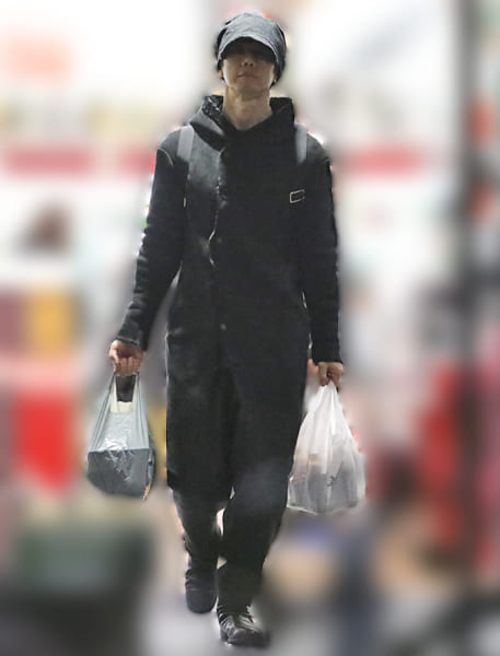 両手に買い物袋を提げて変える西島秀俊