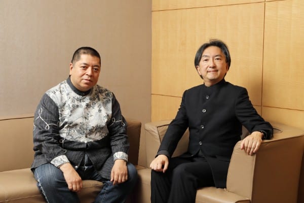 佐藤優氏（左）と片山杜秀氏　撮影／田中麻以