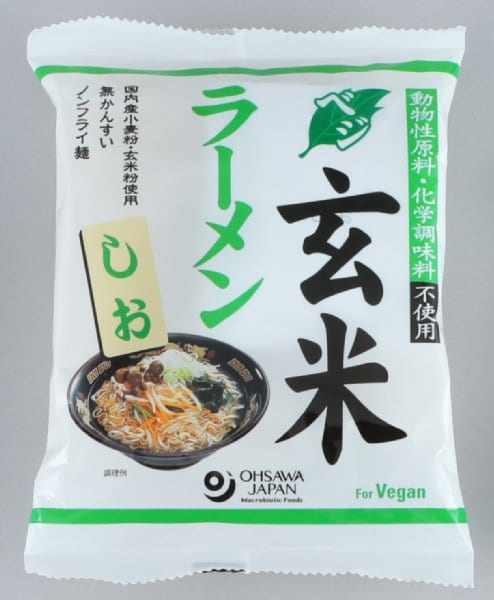 国内産小麦粉と玄米粉のノンフライ麺