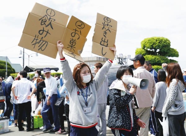 益城町は98％の住宅が被害を受けた（共同通信社）