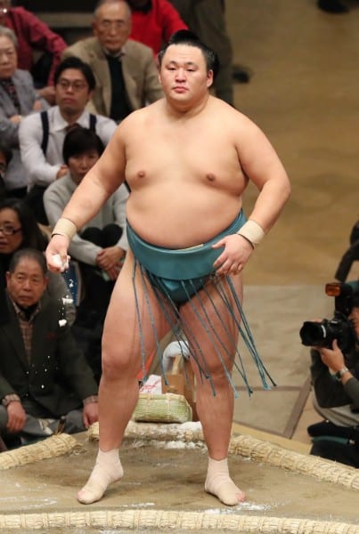 先場所優勝の玉鷲（時事通信フォト）