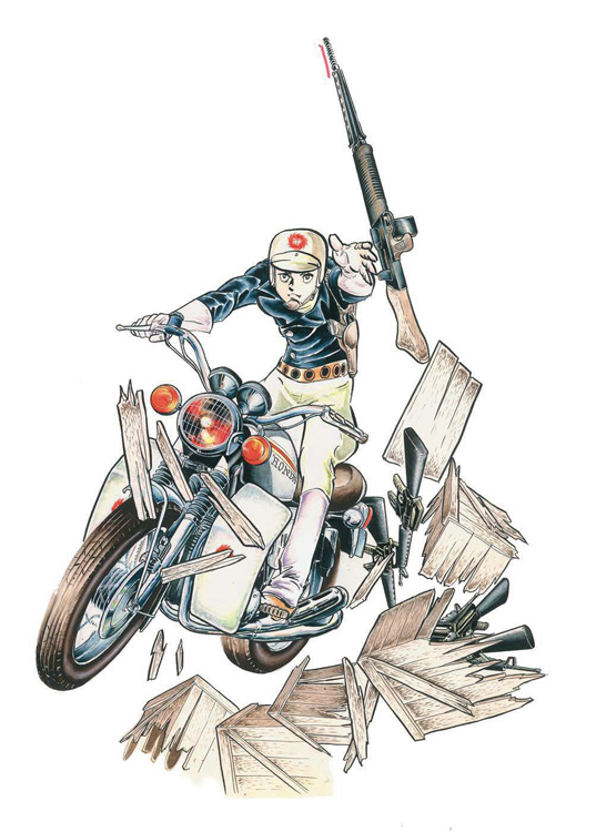 バイクと銃と友情の熱きドラマ「ワイルド7」（C）Mikiya Mchizuki