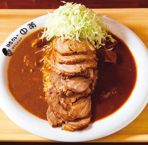 中栄の「合がけ（700円）＋炙りチャーシュー（400円）」