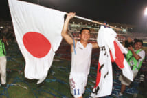 98年W杯出場を決めた直後のカズ（AP／AFLO）