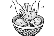 春野菜キープ術 たけのこはゆでて一晩置き、レタスはバラす