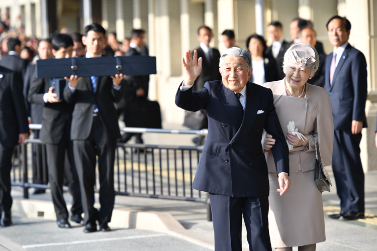 在位中最後の地方訪問となった三重県訪問（撮影／JMPA）