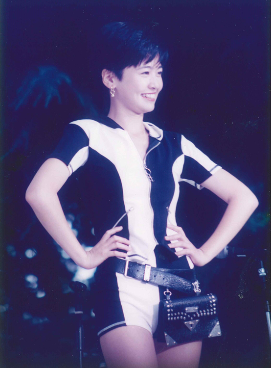 西山喜久恵、『フジテレビまつり！』のイベントにて（1992年フジテレビ入社）