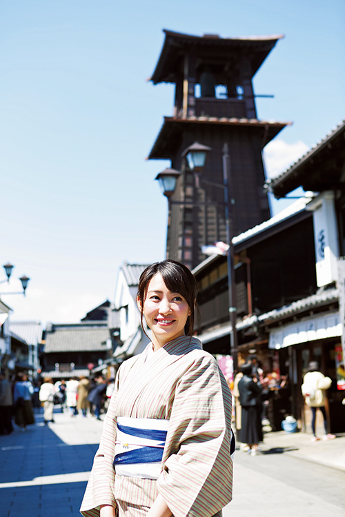 女優の村田綾さんが川越を紹介