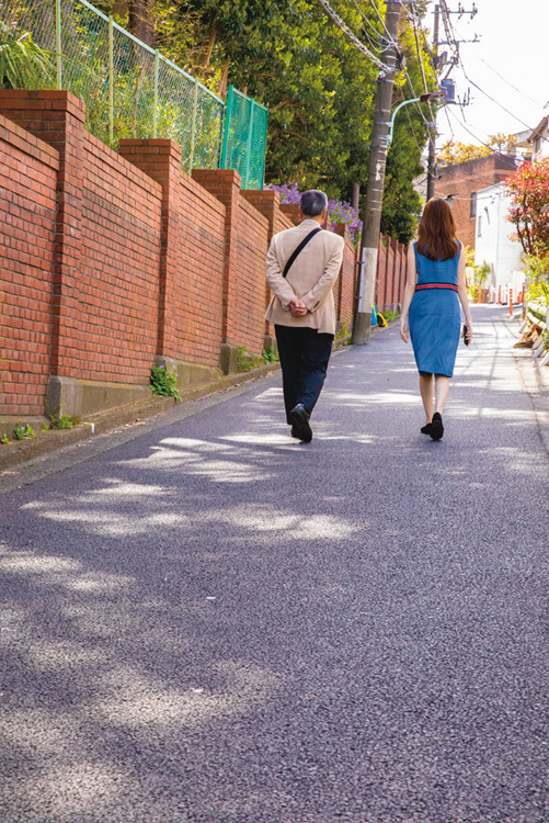 聖心女子学院横の蜀江坂