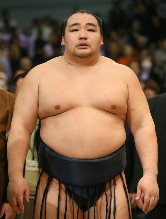 横綱の鶴竜（時事通信フォト）