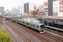 川口駅を通過するだけの中距離電車(湘南新宿ライン)