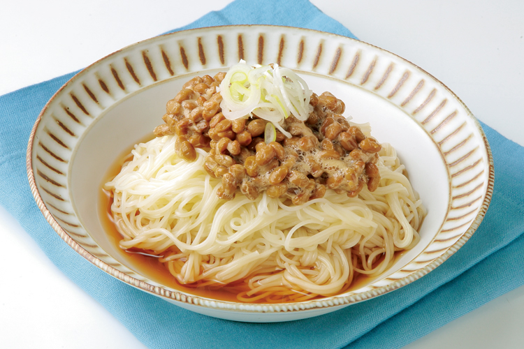 納豆ふりかけ×そうめん