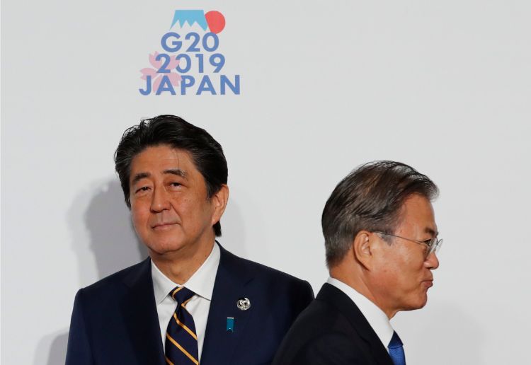 G20大坂での日韓首脳会談は見送られた（EPA=時事）