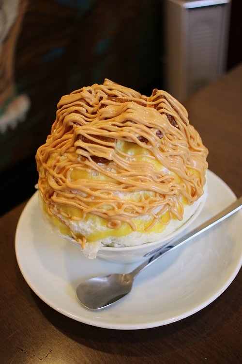 キャラメルミルクに焼きパイン