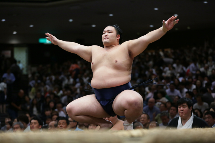 先場所優勝の朝乃山（時事通信フォト）