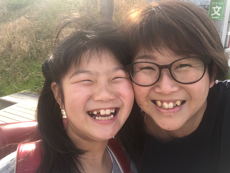 五本木愛さんと娘のうららちゃん
