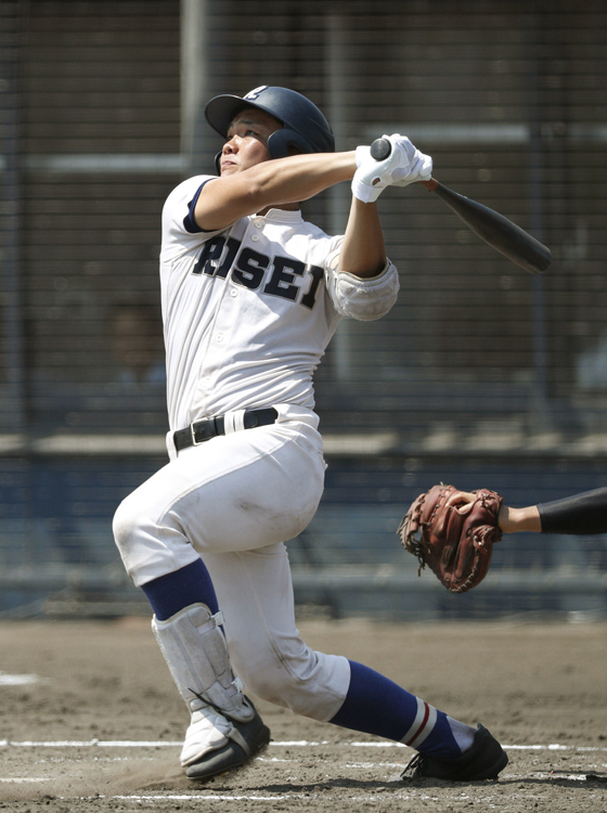 履正社の主将・野口海音選手（写真／共同通信社）