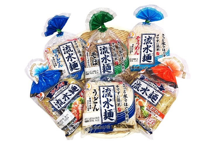 夏場に大きく売り上げを伸ばしている「流水麺」シリーズ