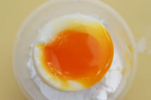 卵黄トロトロにゆで上げる方法も