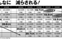 財政検証でわかった年金の未来 現在50歳は880万円減、45歳は863万円減