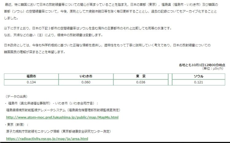 外務省の在韓国日本大使館ホームページより