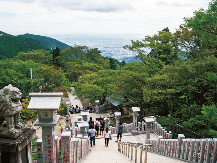 大山阿夫利神社は眺望良好