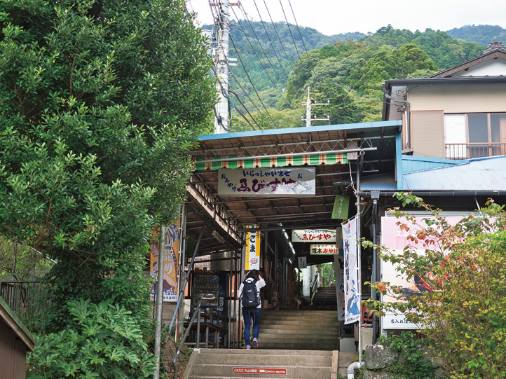 参道沿いにはお店も