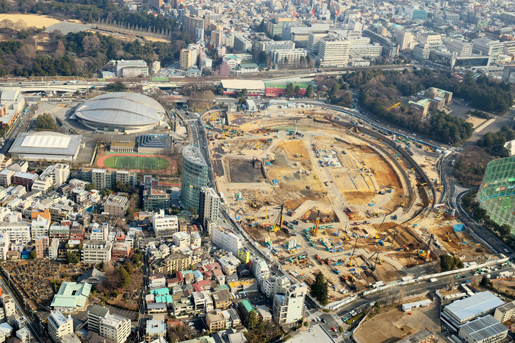 建設初期（2017年3月1日に撮影）の様子