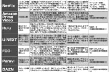 定額動画配信サービス8種、見られる作品から料金まで徹底比較