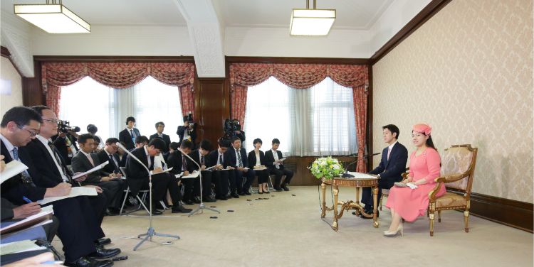 結婚会見も開かれる（写真提供／宮内庁）