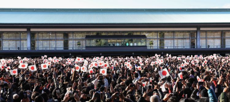 一般参賀でも長和殿はおなじみ（時事通信フォト）