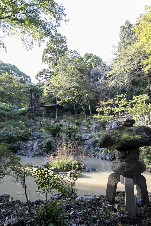「小俣幼児生活団」の敷地は3000坪超。灯籠のある池があり、園庭はもはや小さな山（撮影／楠聖子）
