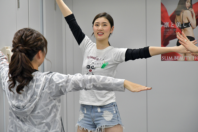 夢は「世界で活躍するモデル」と話す名古屋短期大学の加藤花菜さん(19)