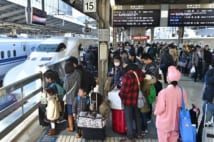 どうしても移動時間が長くなる子供を連れての里帰り(AFP=時事)
