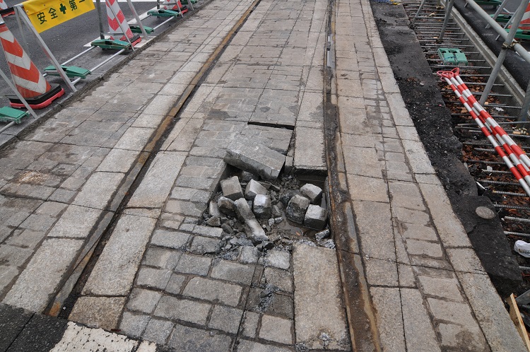 戦時供出されなかったレールがそのまま見つかるのは珍しい