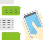 LINEの「ステメ」で自分の思いを書き込む子どもたち