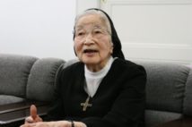 ノートルダム清心学園理事長を務めた渡辺和子。父の最期を語り続けた(時事通信フォト)