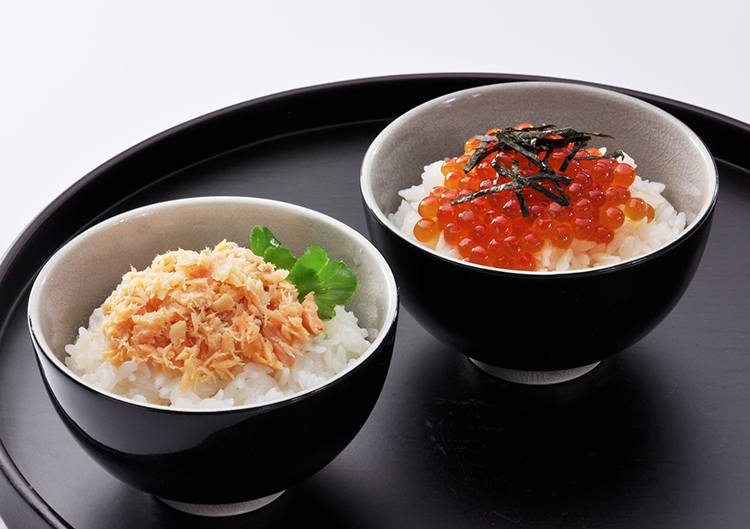 “さけ茶漬”と“いくら醤油漬”