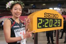 国内最高記録の快走だった(時事通信フォト)