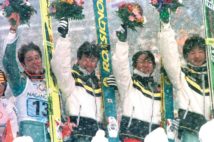長野五輪では団体金メダルを獲得(時事通信フォト)